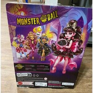 Rare Monster High 2023 Draculaura Monster Ball Party Fashion Doll- Brand New!